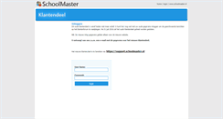 Desktop Screenshot of klanten.schoolmaster.nl